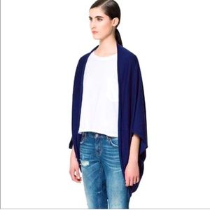 Zara Knit Navy Blue Cardigan